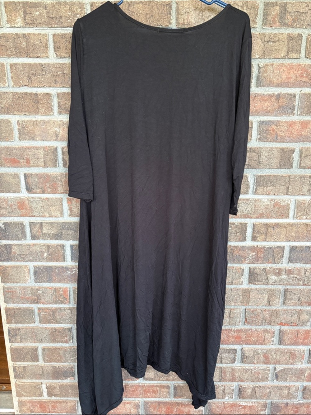 Pure Collection Black Asymmetrical Dress with Rhinestone Cross - Picture 3 of 3